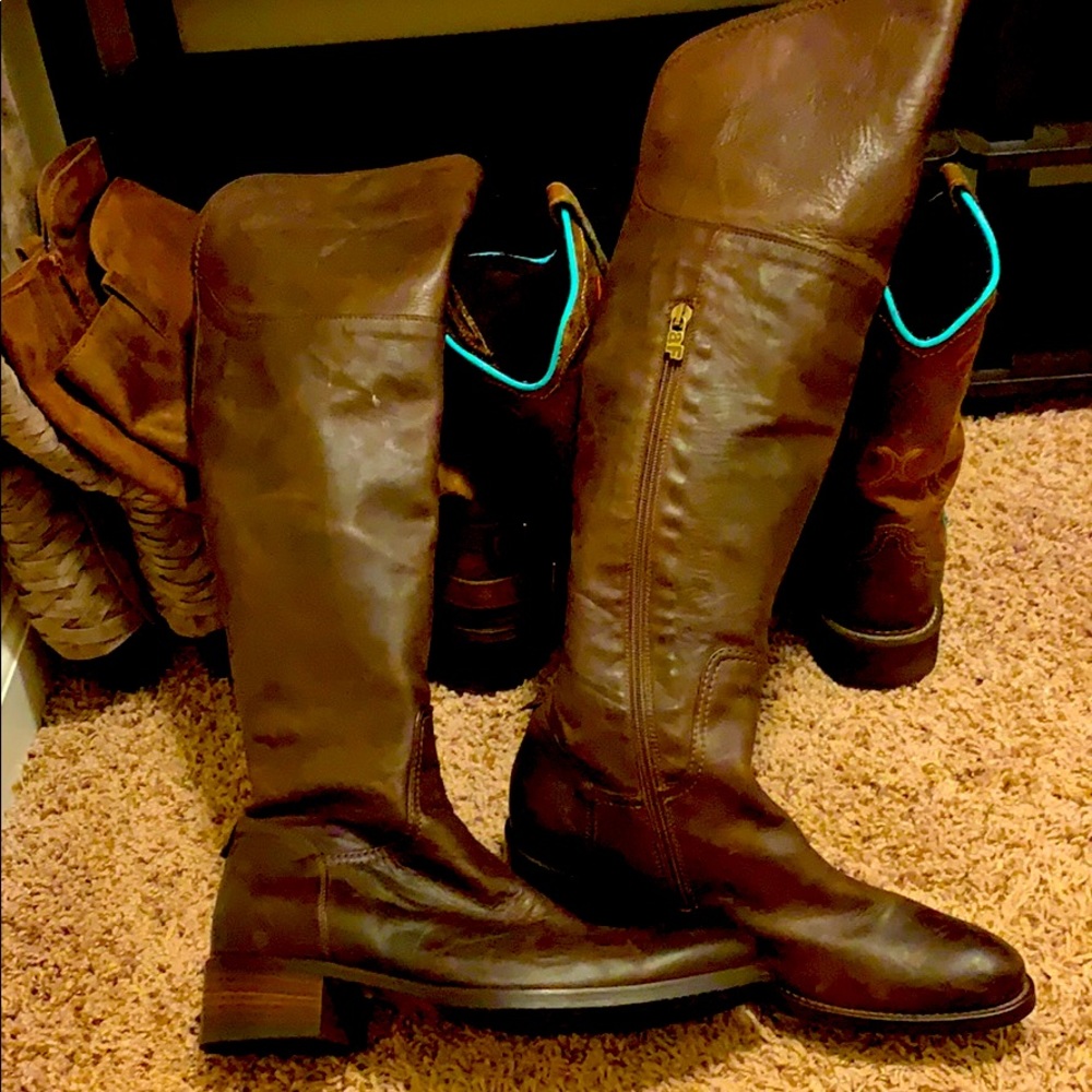 Alberto Fermani 8.5 Over The Knee Boots Brown